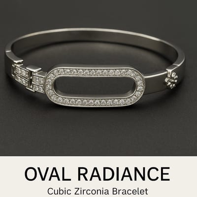 Oval Radiance Cubic Zirconia Bracelet